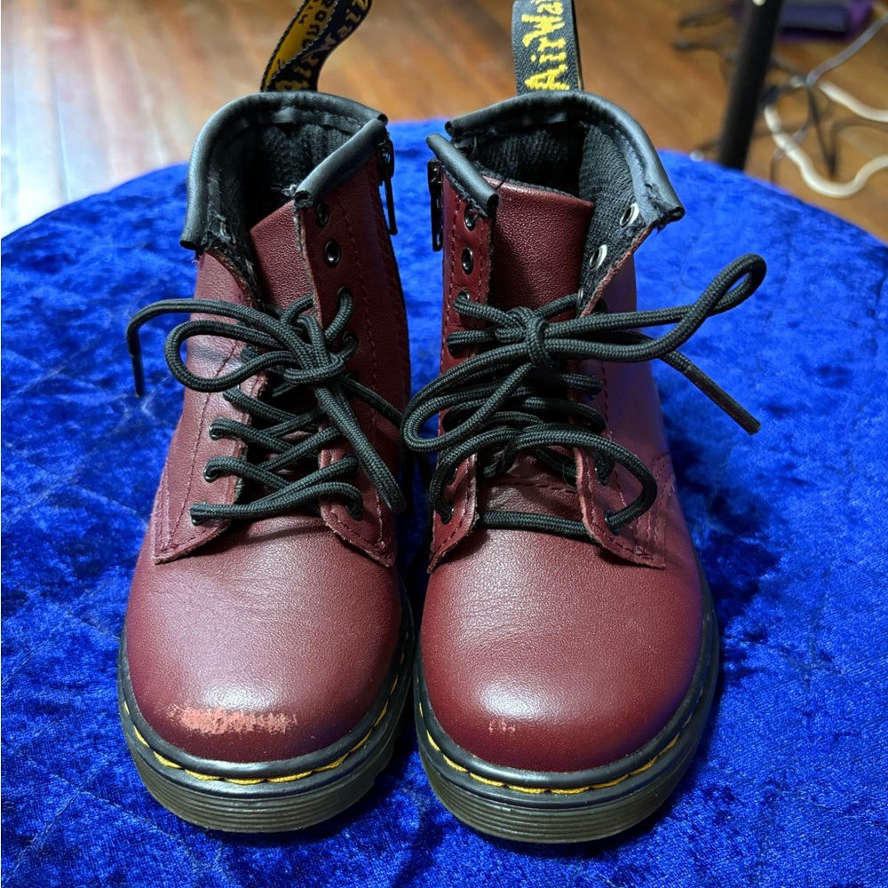Dr. Martens Kids Boots in Burgundy